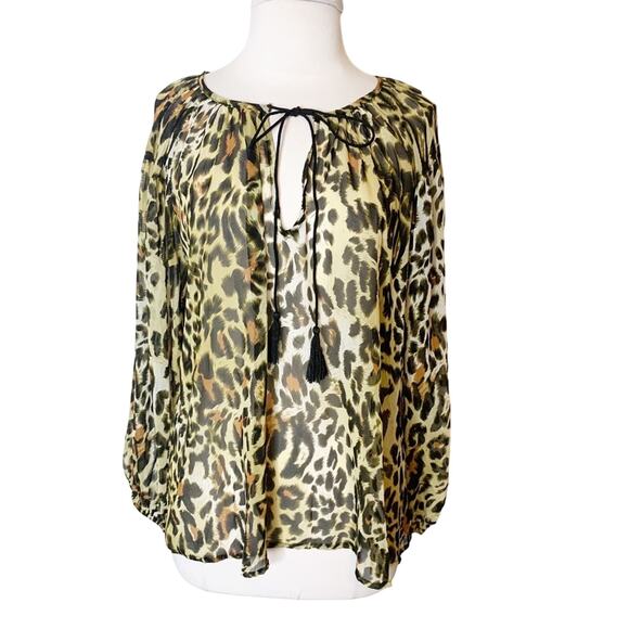 Vici tassel sisters leopard print blouse - Picture 7 of 8